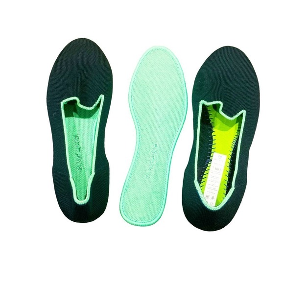 Rothy's The Loafer Flat Slip-On Merino Wool Winter Green Size W6.5 NWOB - Picture 5 of 8